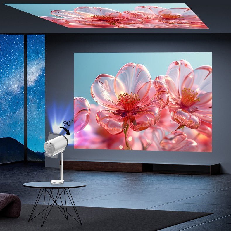 Smart X5G Projector Hidden PTZ Bracket Android HD Bluetooth Home - Jasmind Stores