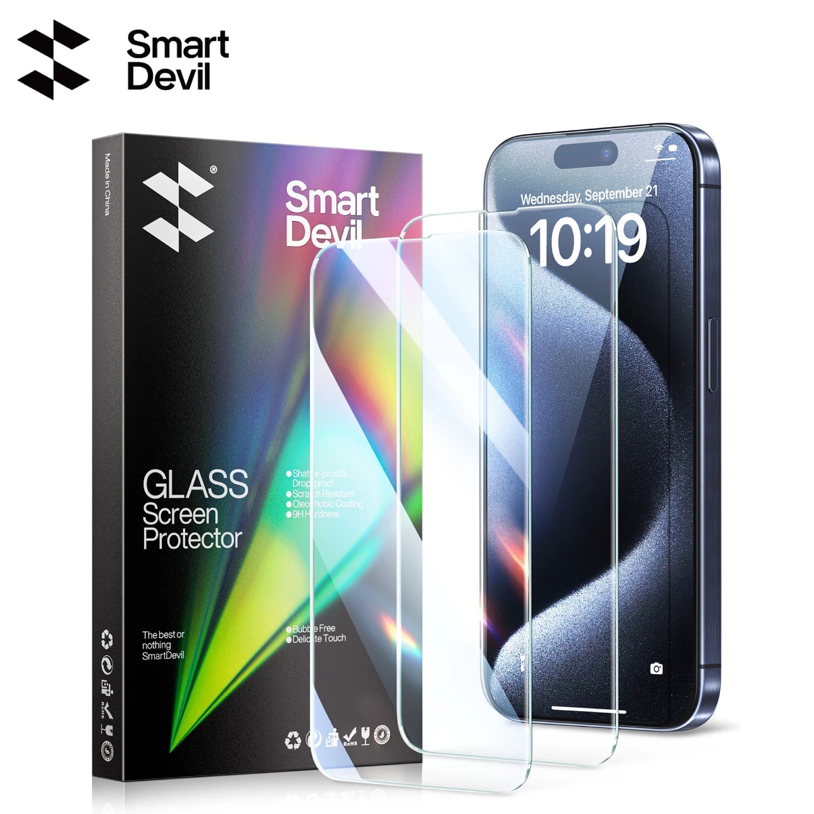 SmartDevil Screen Protector for iPhone 15 Pro Max 15 Pro HD - Jasmind Stores