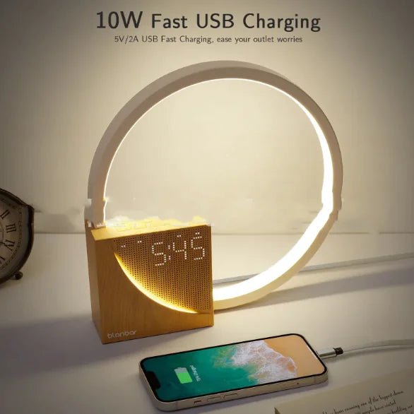 Touch Control Bedside Lamp with Alarm Clock - Jasmind Stores