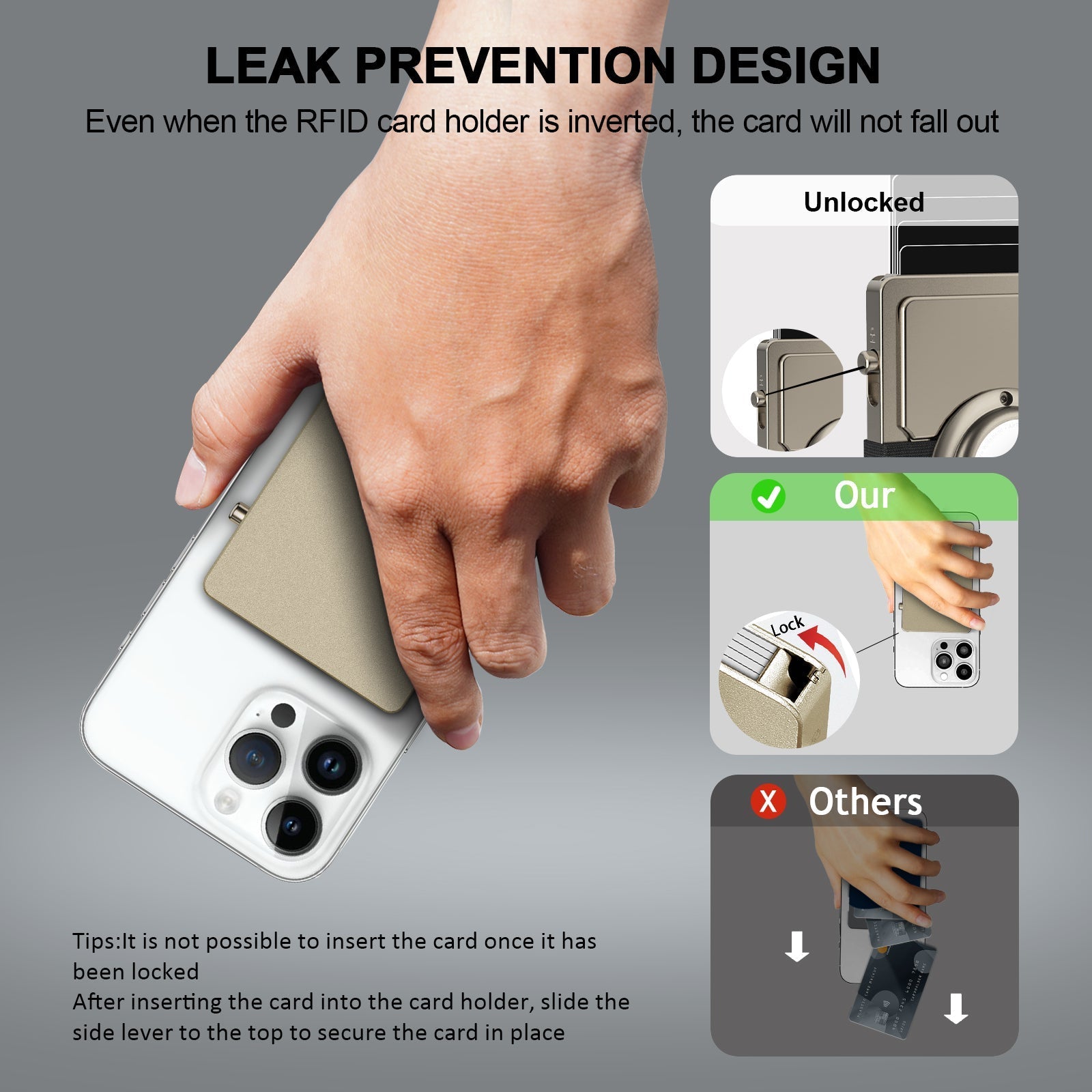 TOYFID All - Aluminum Pop Up Slide Rfid Slim Card Holder Walle - Jasmind Stores