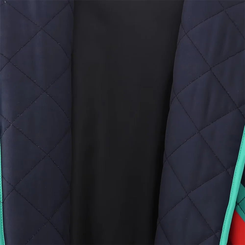 UNIZERA 2023 Autumn/Winter New Product Women's New Fashion and Casual Versatile Polo Collar Cardigan Spliced Cotton Coat - Jasmind Stores