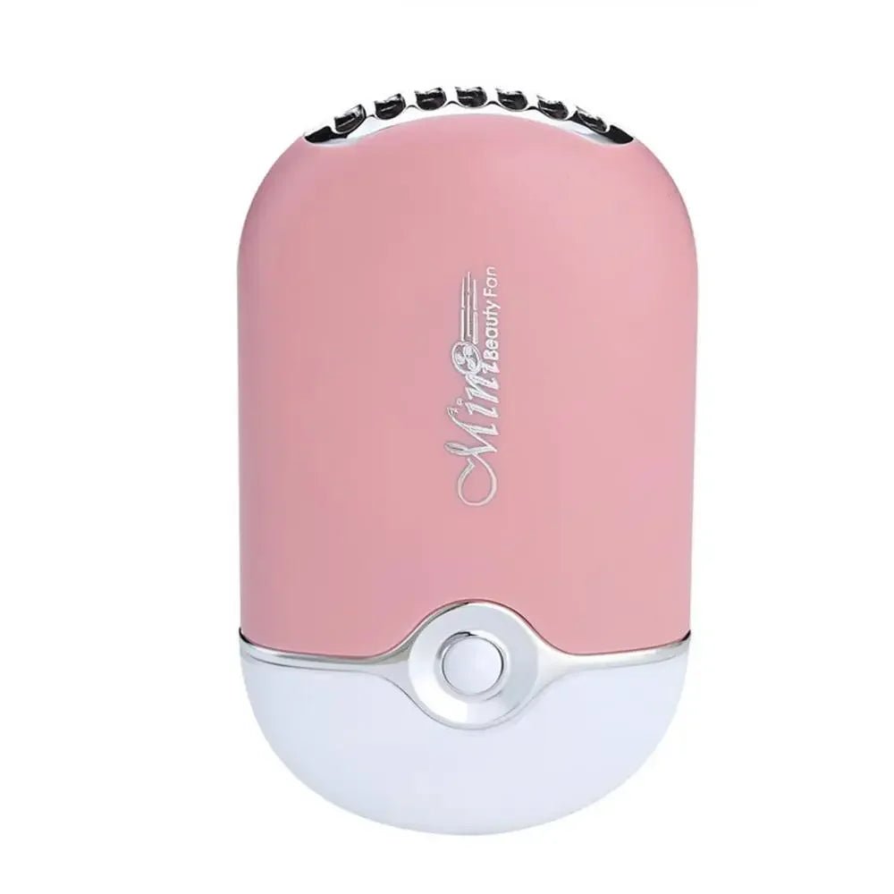 USB Rechargeable Portable Mini Fan Cooling Fan Bladeless Handheld Eyelash dryer Mini Handheld Fan Air Conditioning Blower - Jasmind Stores