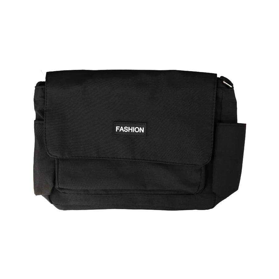 Vintage Canvas Messenger Bag Large Capacity Unisex Shoulder Bag Simple Solid Color Leisure Tote Durable Casual Work Travel Bag - Jasmind Stores