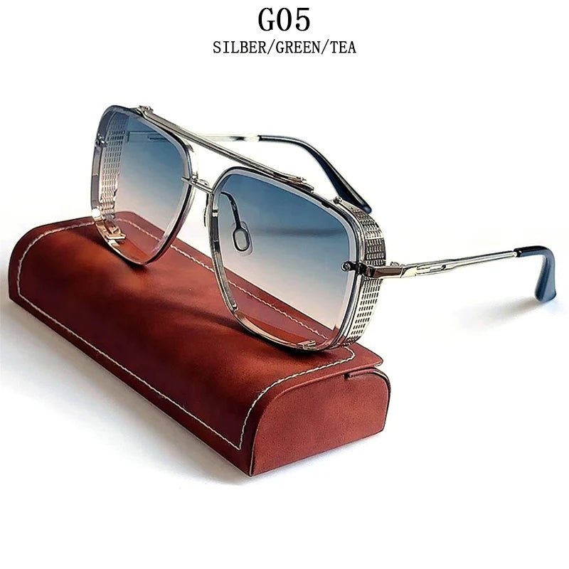 Vintage Steampunk Sunglasses Men Punk Oversized Sunglasses Women Trendy Retro Square Gafas De Sol Hombre Lunette Soleil Femme - Jasmind Stores