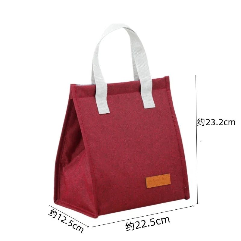 With Insulated Thermal Lunch Box for Women Girls Kids Children's Picnics Portable Reusable Cooler Bag - Jasmind Stores