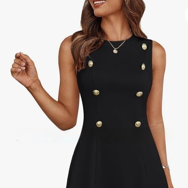 Women's Cocktail Mini Sleeveless Casual Dress - Jasmind Stores