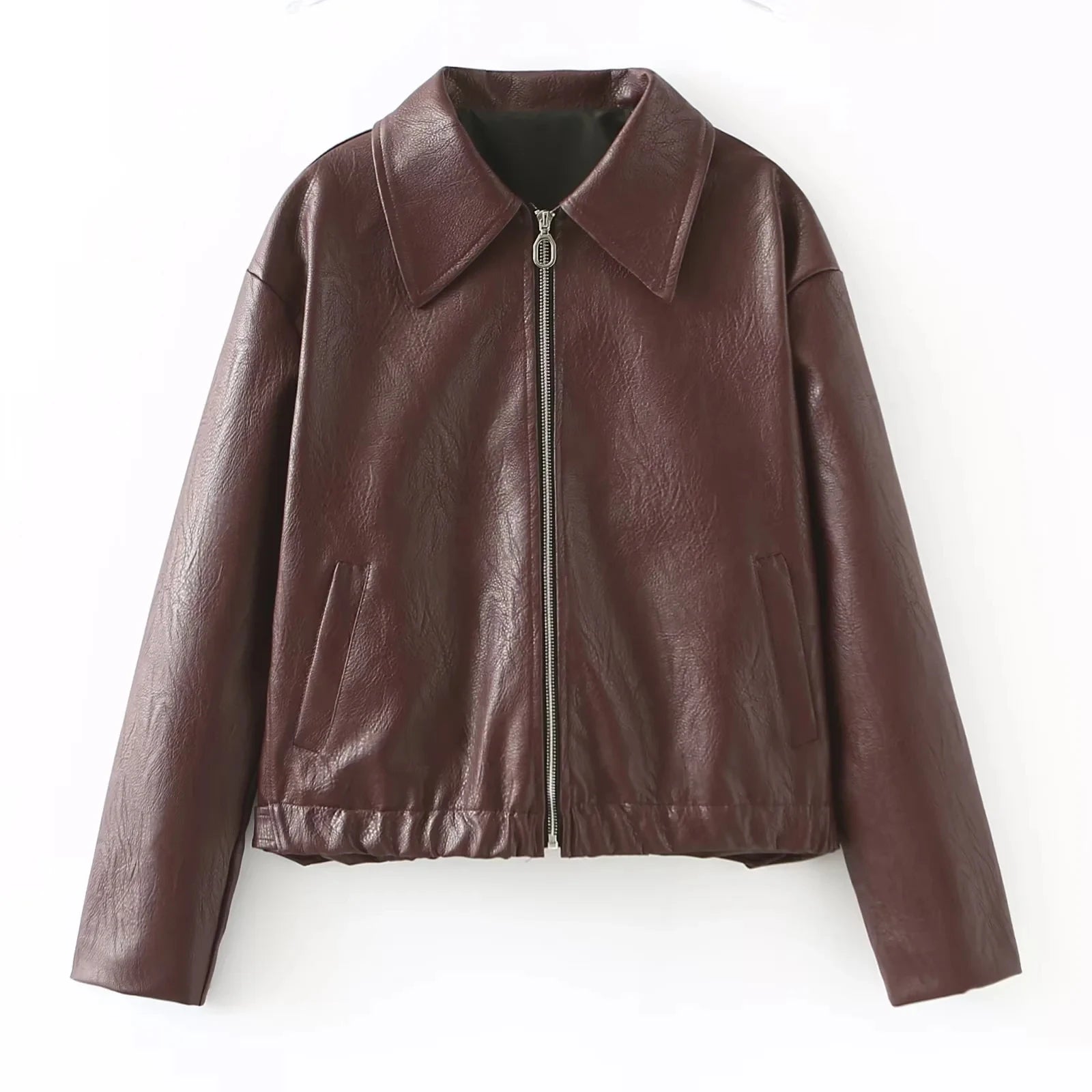 Women’s Leather Streetwear Jacket - Jasmind Stores