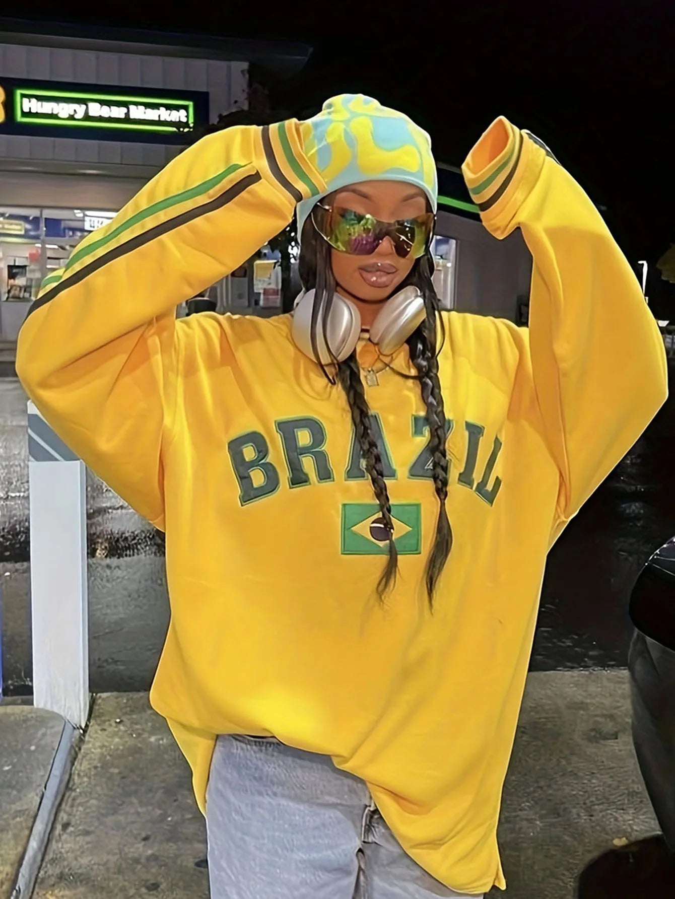 Y2K Harajuku Letter Print Hoodie - Jasmind Stores