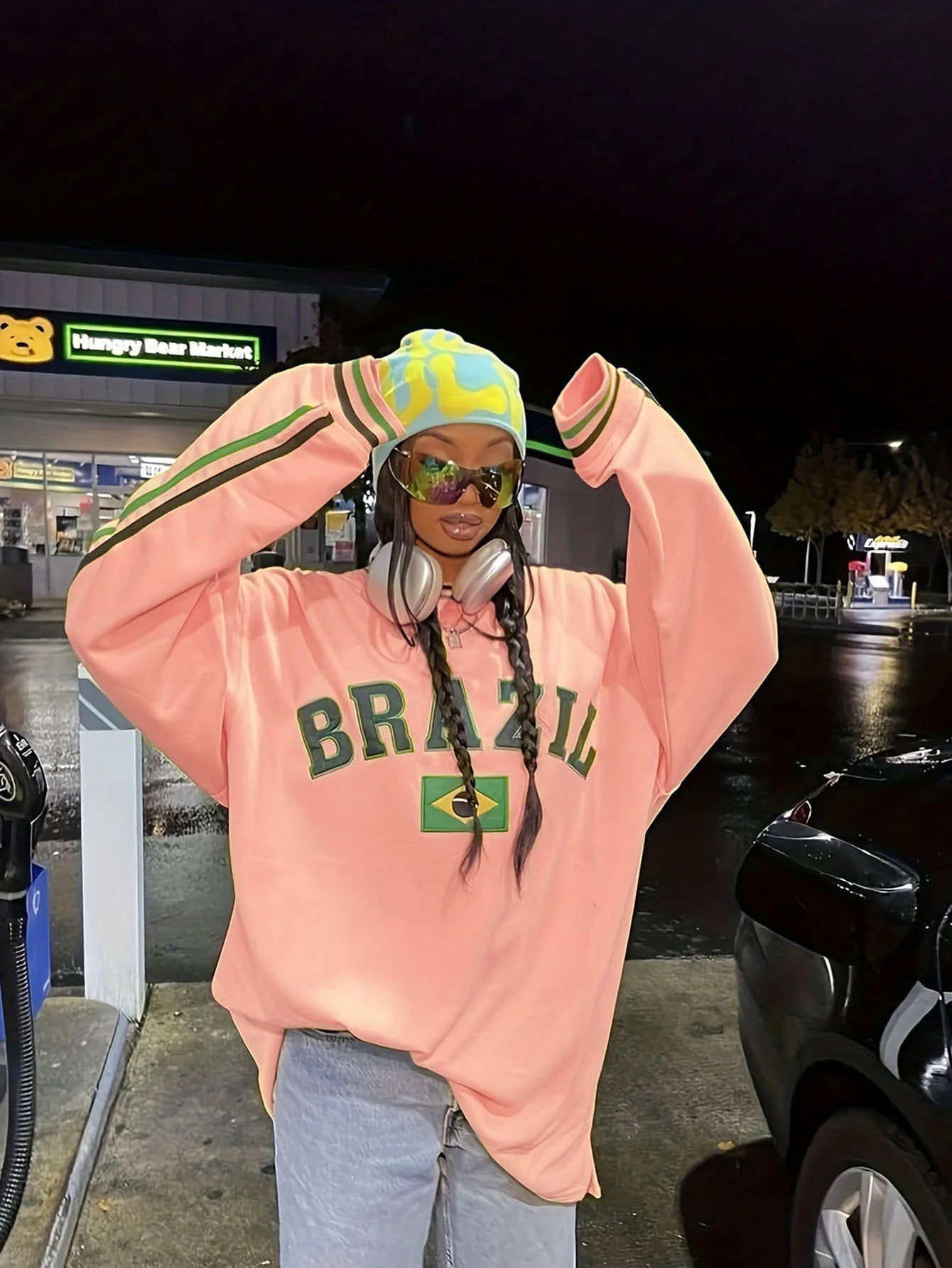 Y2K Harajuku Letter Print Hoodie - Jasmind Stores